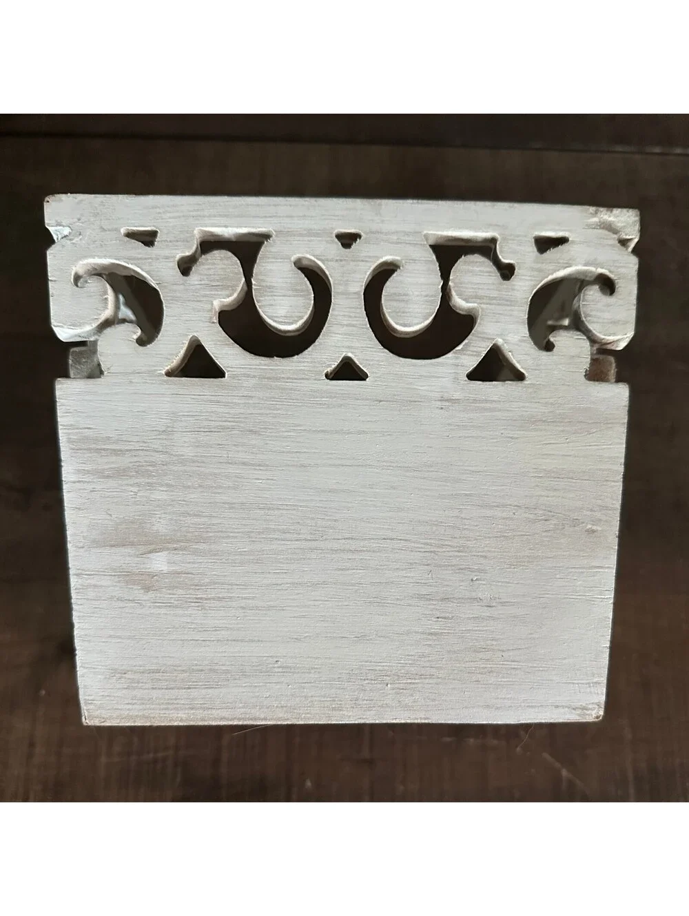 Hobby Lobby Spring Shop Pineapple Wood Basket 6x6 White Tropical Decor